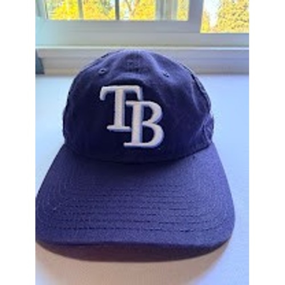 New Era 9TWENTY Tampa Bay Rays Hat Navy Blue Adjustable MLB Baseball Cap